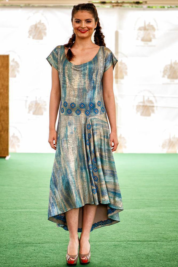 Rochie jerse pictata manual  Liza Panait Liza Panait Online Boutique